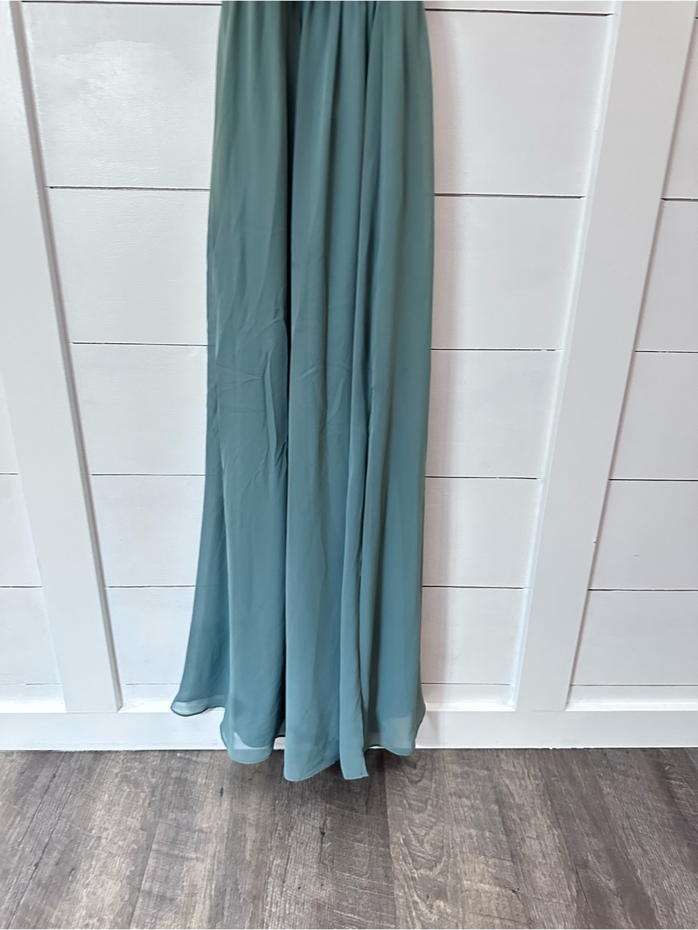 Birdy Grey M Convertible Sage bridal Chiffon Maxi party evening cocktail Dress - Picture 7 of 15